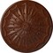Ekena Millwork Artis Ceiling Medallion, Hand-Painted Burnished Mahogany Crackle, 27 1/8"OD x 2 5/8"P CM27ARBMC - alternate 1